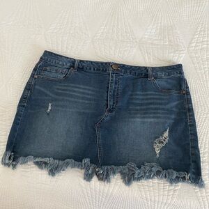 🌸 Spring Sale 🌸 1822 Denim Plus size Mini Skirt